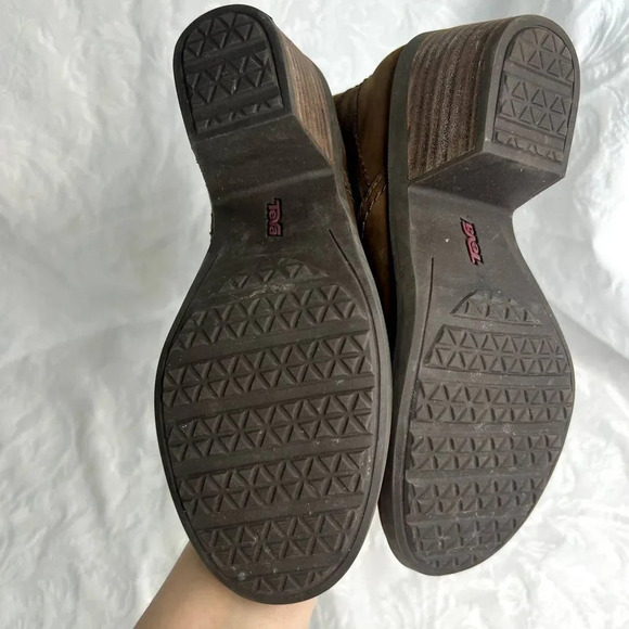Teva Boots Foxy Brown Nubuck Zip Up US‎ Size 5.5 - Picture 8 of 12